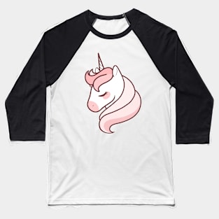 Pink Unicorn Baseball T-Shirt